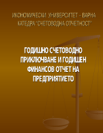 Годишно счетоводно Приключване и годишен финансов отчет на предприятието