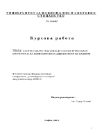 Контрол върху подържането на капиталовата структура и на капиталловата адекватност на банките