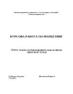 Анализ на обкръжаващата среда на фирма ДЕНСИ-М ЕООД