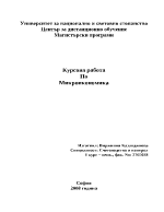 Курсова работа по Микроикономика