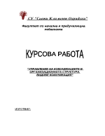 Управление на комуникациите в организационната структура Видове комуникация