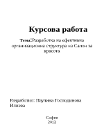 Разработка на ефективна организационна структура на салон за красота