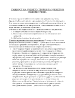 СЪЩНОСТ НА УЧЕНЕТО ТЕОРИИ ЗА УЧЕНЕТО И ВИДОВЕ УЧЕНЕ