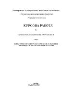 Конкурентоспособност на производството на череши в България