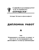 Отрицанието на волята за живот и мястото на състраданието във философията на Артур Шопенхауер