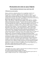 Функционални зони на град Габрово