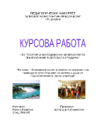 План-конспект по теория и методика на музикалното възпитание в детската градина