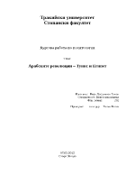 Арабските революции Тунис и Египет