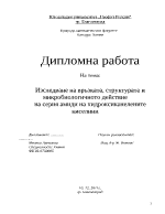 Изследване на връзката структурата и микробиологичното действие на серия амиди на хидроксиканелените киселини