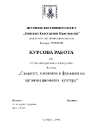 Същност елементи и функции на организационната култура