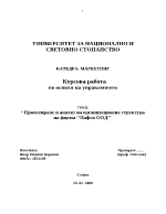 Проектиране и анализ на организационна структура на фирма