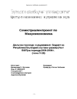 Данъчни приходи в държавния бюджет на Република България 2000-2008 г