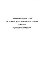 НАЦИОНАЛНА ПРОГРАМА ПО БЕЗОПАСНОСТ И ЗДРАВЕ ПРИ РАБОТА