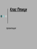 Клас птици