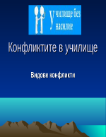 Конфликтите в училище