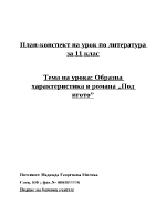 Образна характеристика в романа Под игото