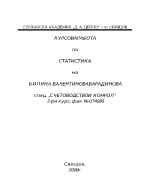 Курсова работа по статистика