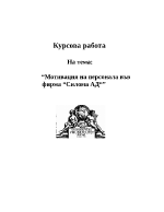 Мотивация на персонала в конкретна фирма