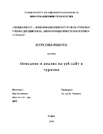 Описание и анализ на уеб сайт в туризма