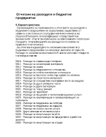 Бюджетно счетоводство разходи по икономически елементи