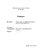 Организация на инфраструктурните процеси в предприятието