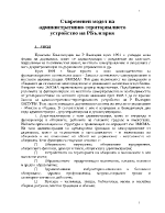 Съвременен модел на административно-териториалното устройство на Република България