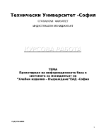 Проектиране на информационната база в системата за мениджмънт на quotХлебни изделия Възражданеquot ЕАД-София