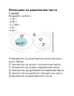 Изваждане на рационални числа