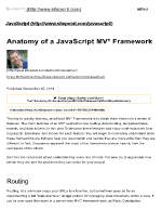 Anatomy of a JavaScript MV Framework