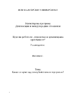 Курсова работа по Тероризъм и организирана престъпност