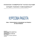 ПРОЕКТИРАНЕ И ПЛАНИРАНЕ НА ПРОЦЕСА НА ОБСЛУЖВАНЕ