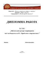 Митата като ресурс в приходната част на бюджета на ЕС Проблеми и перспективи