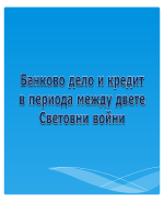 Банково дело и кредитиране между двете войни