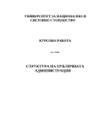 Структура на публичната администрация