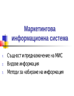 Маркетингова информационна система