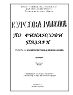 Характеристика и видове акции