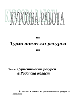 Туристически ресурси в Родопска област