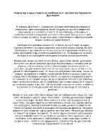 Коментар върху темата за свободата от романа на Сервантес Дон Кихот