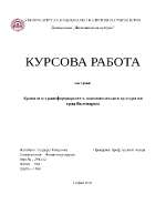 Кризата и трансформациите в икономическата култура на град Вълчедръм