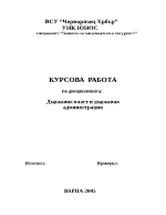 Структура и функции на държавните органи на Република България