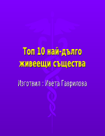 Топ 10 най-дълго живеещи същества