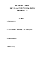 ЗБауман - един различен поглед върху общността