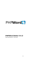 PHPWord Beta 062 Developers Guide