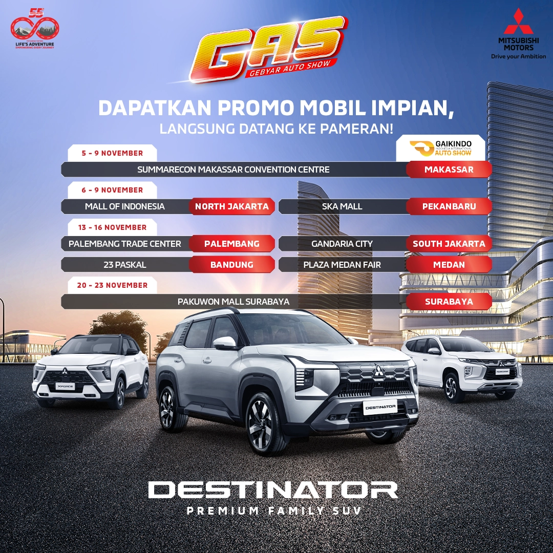Jadwal Pameran Mitsubishi Motors November 2025