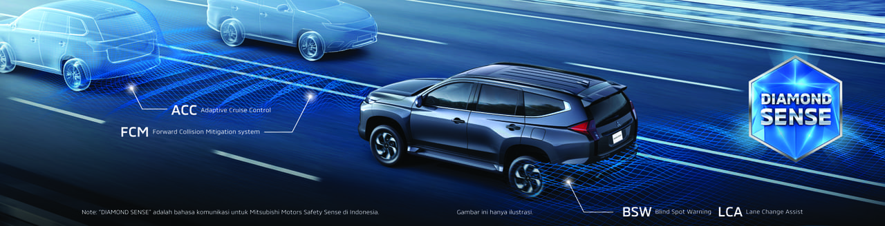 Mengenal Fitur Diamond Sense Keselamatan Aktif Mitsubishi Pajero Sport