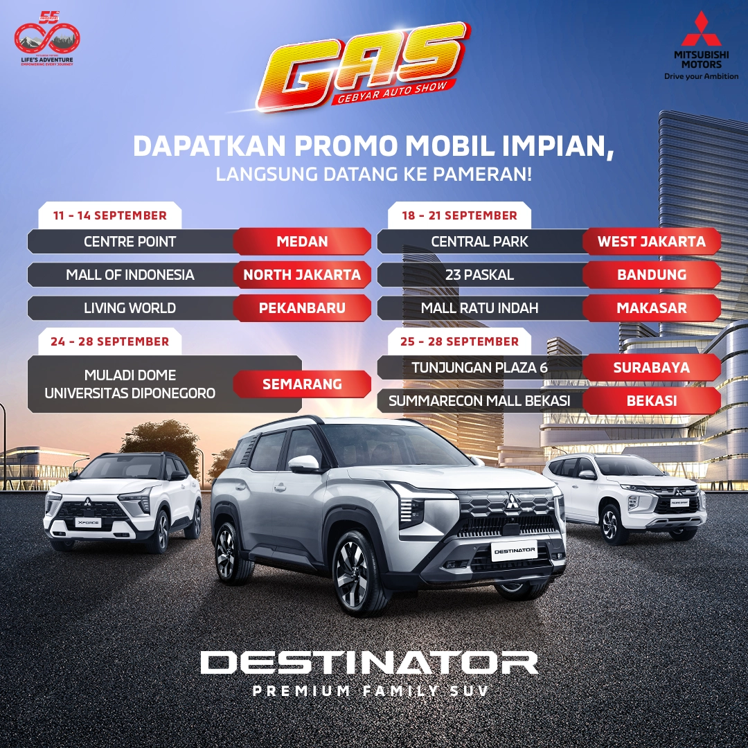 Jadwal Pameran Mitsubishi Motors September 2025