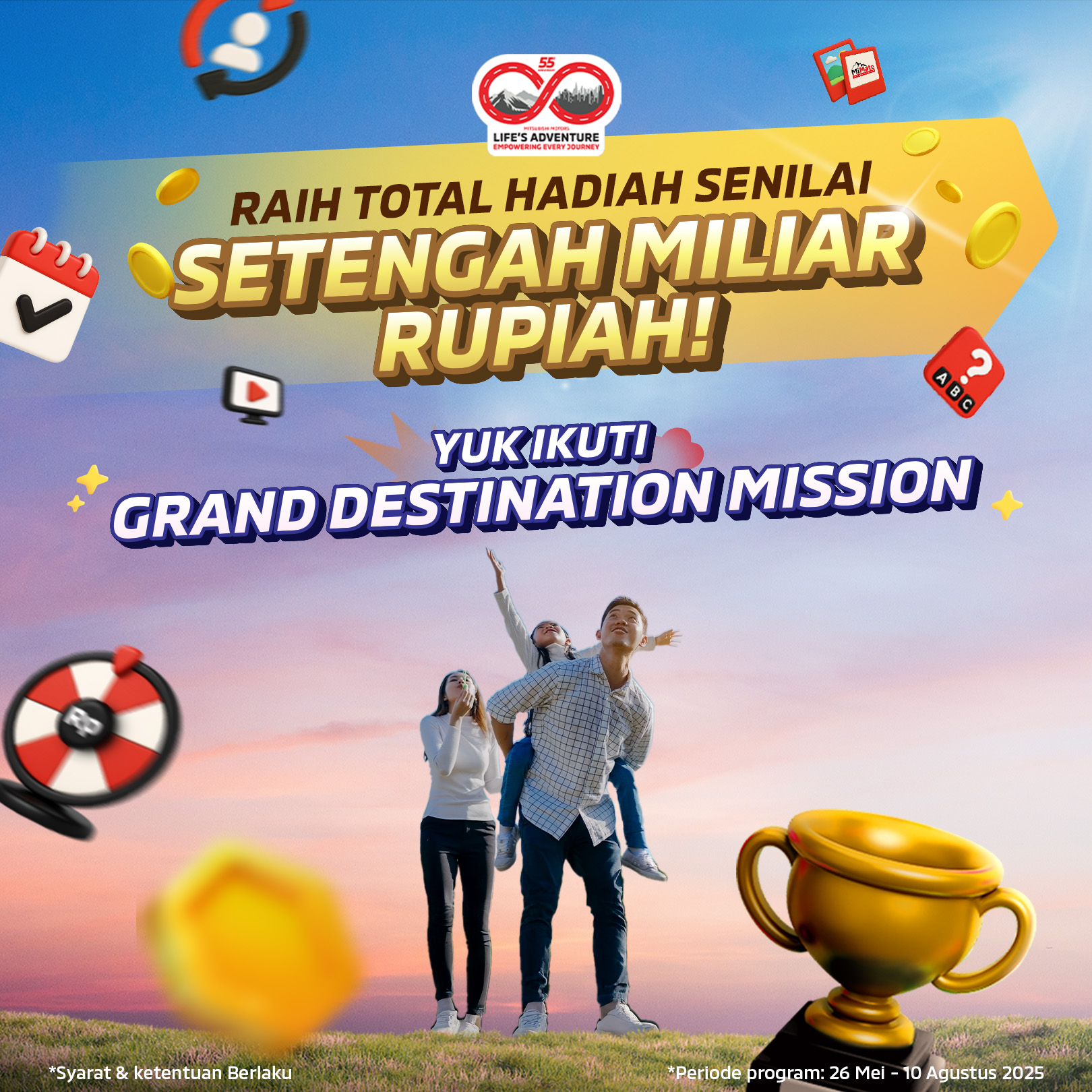 Cara Seru Memainkan Misi Harian “Grand Destination Mission” di Aplikasi My Mitsubishi Motors ID (MMID)
