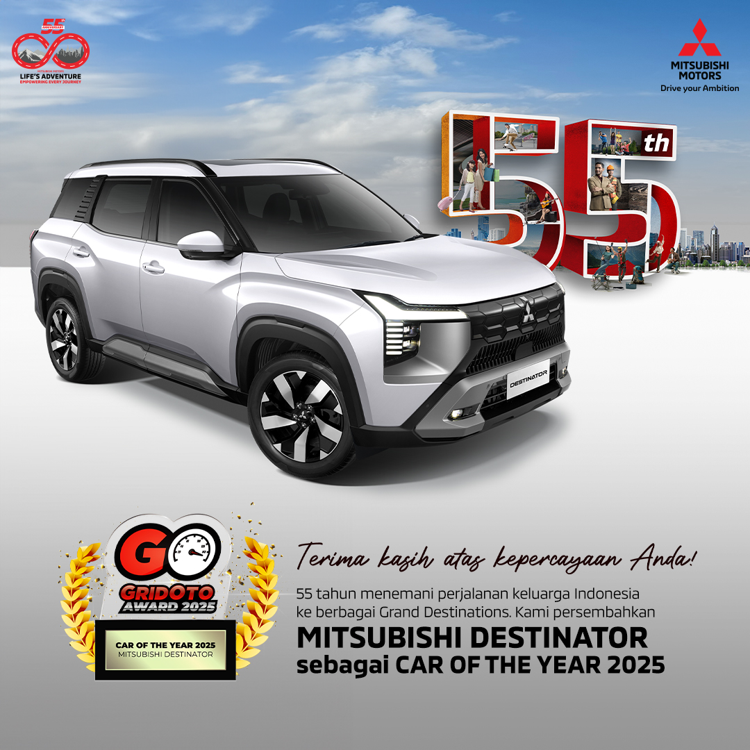 Buktikan Keunggulan Produk, Mitsubishi Destinator Raih Predikat Car of The Year dari Gridoto Award 2025