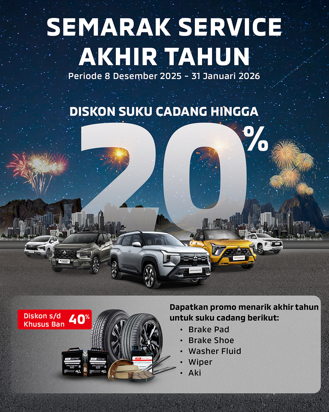 Bunga Ringan 15% sampai Gratis Bunga Cicilan! Saatnya Beli Mobil Mitsubishi Motors di Akhir Tahun 2025!