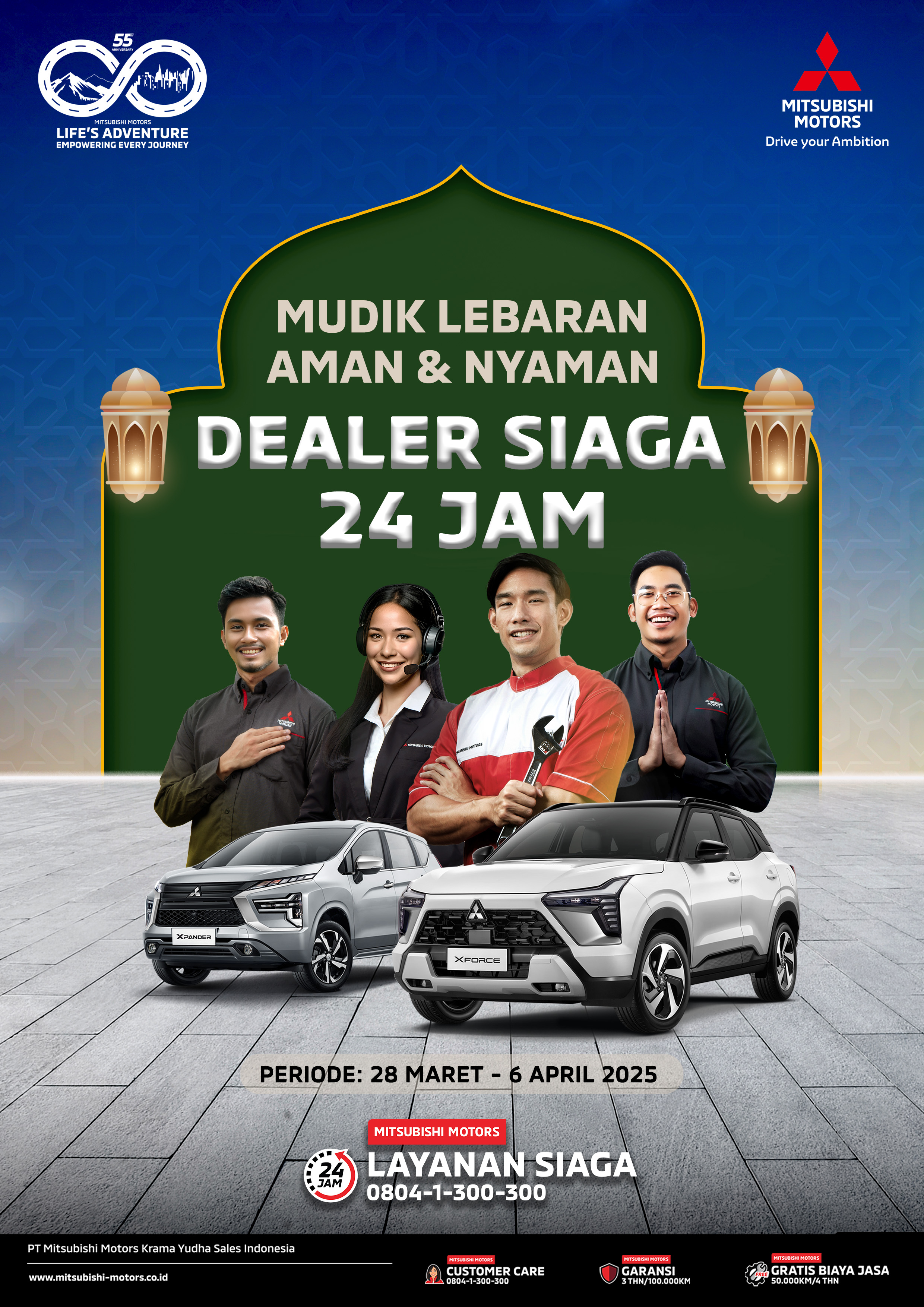 Mitsubishi Motors Siagakan 60 Diler di Sepanjang Jalur Mudik Nasional Untuk Jamin Layanan Optimal Selama Libur Lebaran